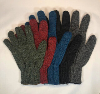 Reversible double knit gloves