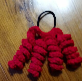 Crochet Cury Q Ponytail Holders