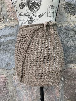 Crochet wrap skirt