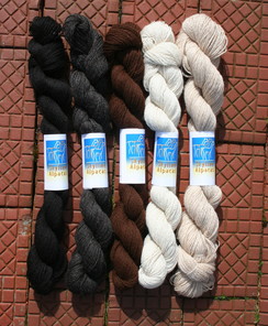 100% Alpaca Lace Weight Yarn per skein=