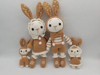 Handmade Crochet Bunnies Various Sizes