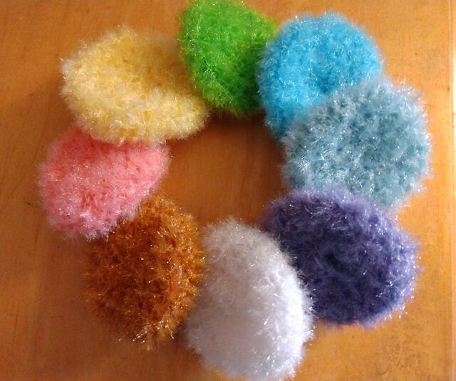 Spring time dish scrubbers