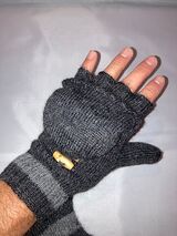 It's a fingerless glove...