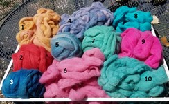 Photo of Hand Dyed Roving