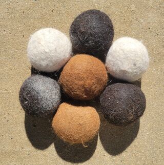 Wet Felted Dryer Balls