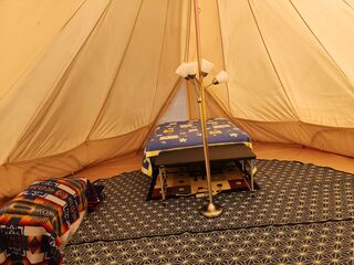 Queen Sized Bed. Tent sleeps 6.
