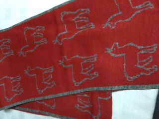 Machine knit alpaca scarf Imported