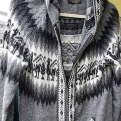 hooded alpaca sweater