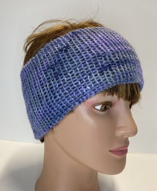 Reversible Hand Dyed Knit Headband