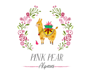 Pink Pear Alpacas - Logo