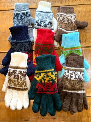 Brightly Patterned Gloves