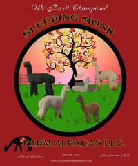 SLEEPING MONK FARM ALPACAS  - Logo
