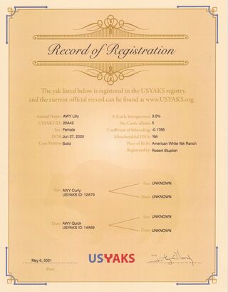 USYAKS Registration