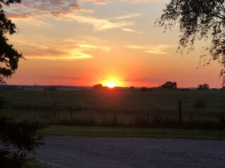 Summer sunset on the ranch