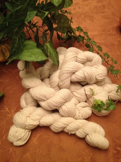 KENZIE white yarn, SUPERFINE