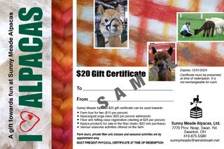 Photo of $20 Gift Certificate
