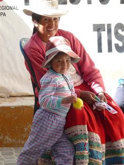 Quechua Woman and Child