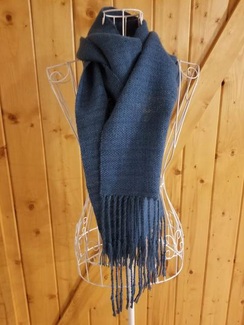 Handwoven Scarf - Teal SOLD