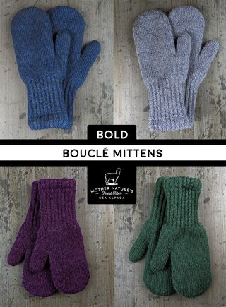 Bouclé Lined Mittens