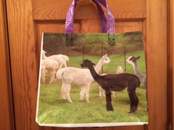 Photo of Reusable Tote Bag-alpaca/llama design