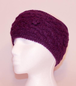 Cable-Knit Alpaca Headband - #2