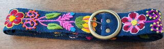 Hand Embroidered Wool Belt