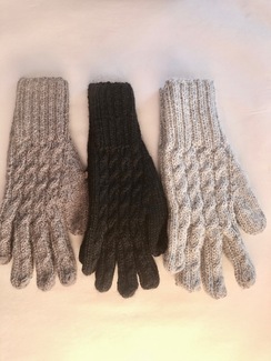 TRENZA CABLE ALPACA GLOVES BLEND