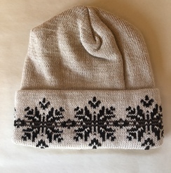Double knit alpaca hat
