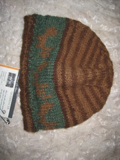 Green-eyed Foxes Hand Knit Cap