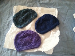 Hand Spun, Hand knit Hats
