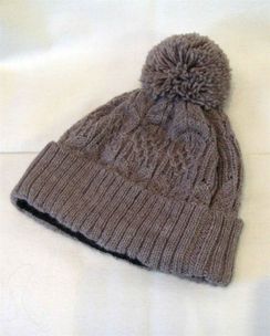 Cable Lined Alpaca Hat