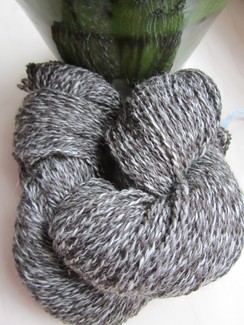 Bay Black Tweed Pure Alpaca Yarn 