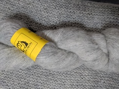 Lace Alpaca Yarn BRUSHED - Light Grey
