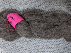 Lace Alpaca Yarn BRUSHED - Dark Brown