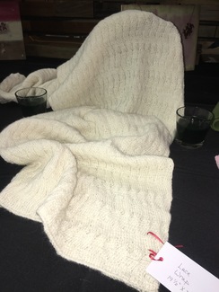 Natural White Double Knit Lace Wrap