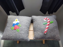 Felted Christmas Pillows