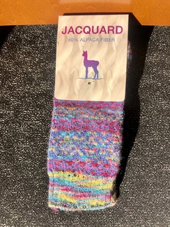 Socks- Alpaca Jacquard Sock- Multi Color