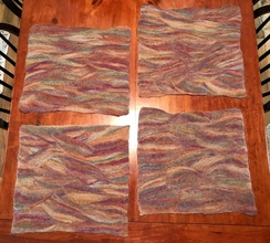 Placemats- Wet Felted- Set of Four