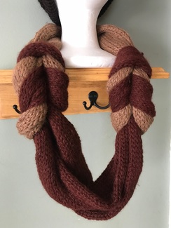 Two-tone Knot infinity scarf