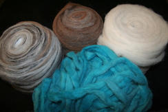 Roving: Dyed, Natural, Multi-Colored