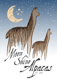 Moon Shine Alpacas - Logo