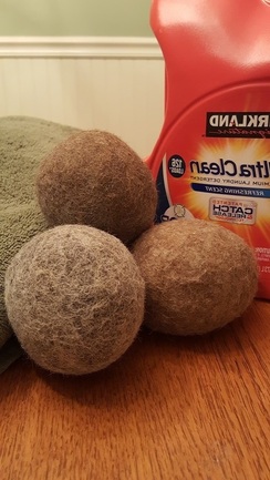 Set of 3 -  Felted Dryer Balls