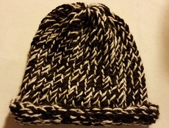 CHILD's Knit Toboggan Hat w/rollup brim