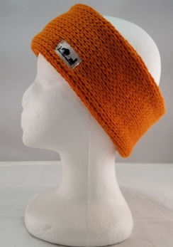 Alpaca Knit Headband (Orange or Black)