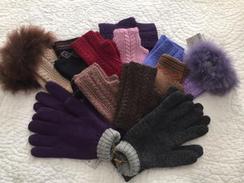 Knit alpaca gloves and mittens 