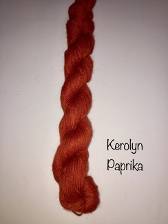 100% Suri Yarn Hand Dyed Paprika