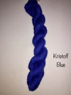 100% Suri Yarn Hand Dyed Royal Blue