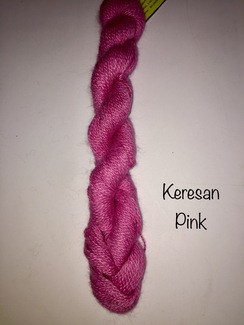 100% Suri Yarn Hand Dyed Pink