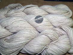 Lot 13-210 White Sock blend yarn