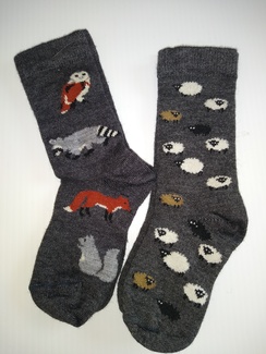 Fun Animal Design Alpaca Socks for Kids